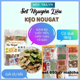 [ SIÊU RẺ] 850 GR LÀM 60 KẸO NOUGAT, SET NGUYÊN LIỆU LÀM KẸO NOUGAT, KẸO HẠNH PHÚC, BÁNH NOUGAT, TỰ LÀM KẸO NOUGAT
