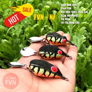 Nhái hơi FVN-NF, lưỡi BKK đen, dài 3.5cm, 3.8cm. Nguyên liêu nhập 100% Thái Lan