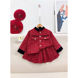 set váy dạ cao cấp cho bé gái