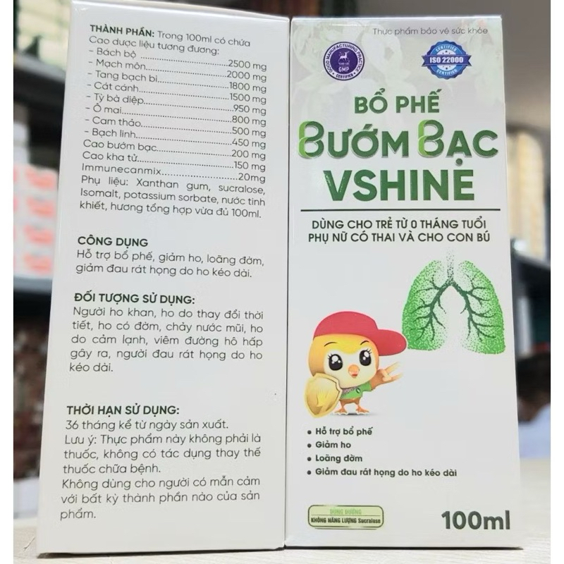 TPBVSK BỔ PHẾ BƯỚM BẠC VSHINE