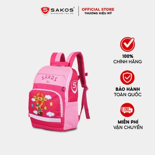 Balo học sinh thời trang sakos snappy - họa tiết dễ thương, siêu nhẹ, chống gù, bảo vệ đôi vai và cột sống của trẻ