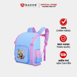 Balo học sinh thời trang sakos super - họa tiết dễ thương, siêu nhẹ, chống gù, bảo vệ đôi vai và cột sống của trẻ
