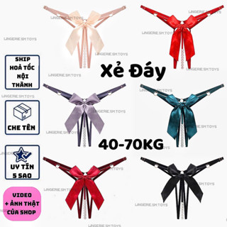 QL2295 [XEM VIDEO ĐỂ THẤY RÕ SẢN PHẨM] Quần Lót Nơ Dây Ngọc Xẻ Đáy Gợi Cảm Quyến Rũ Lọt Khe Sexy  Có BIGSIZE
