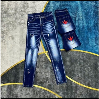 Quần Jean Nam Cao Cấp Rách Gối Bạ Màu Chất Jean Dày Dặn Chuẩn Đẹp Như Hình.