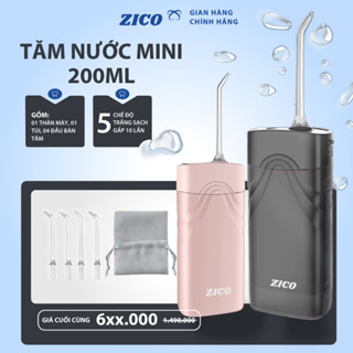  Tăm nước mini cầm tay gấp gọn ZICO ZC-24 bình chứa 200ml nhỏ gọn phù hợp nhu cầu kể cả người niềng răng 