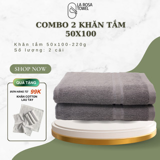  Combo 2 Khăn Tắm Trẻ Em 50x100cm 100% Cotton Hàng Cao Cấp Xuất Khẩu 