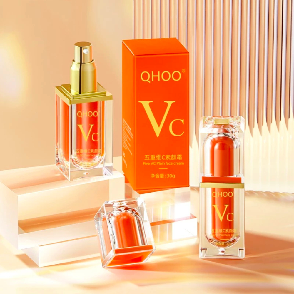 Kem Lười Che Khuyết Điểm Vc QHOO - Kem vitamin C che khuyết điểm QHOO từ Hàn Quốc - Sáng da chống nắng - MINT COSMETICS