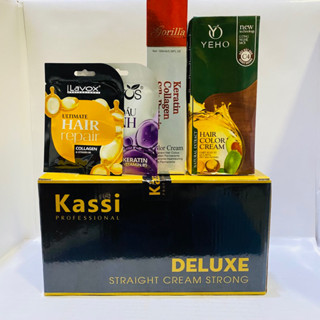 KEM DUỖI DẬP  DELUXE kassi ( DÀNH CHO TÓC KHỎe ) 1000ml x2  chuyên dùng cho salon tóc  ,sản phẫm chính hãng công ty .