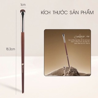 Cọ Kẻ Mắt Mắt Ducare Hình Lưỡi Liềm Có Tay Cầm Mịn Lông Sợi Tổng Hợp Cao Cấp