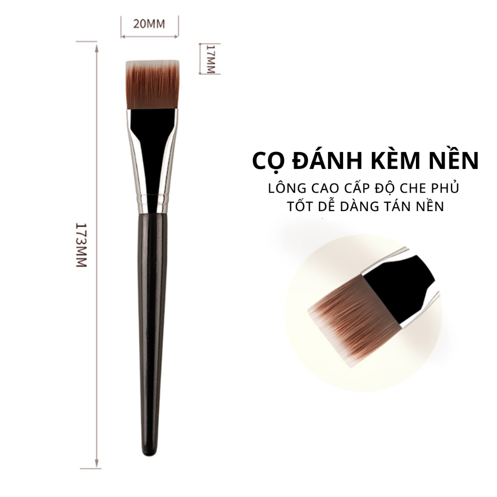 Cọ Tán Nền My Destiny đầu dẹt siêu mỏng mềm mịn chuyên dùng cho makeup chuyên nghiệp