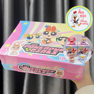  Sỉ full box 12pcs Powerpuff Girls cry baby blind box mini cry baby quà tặng sỉ đồ chơi 