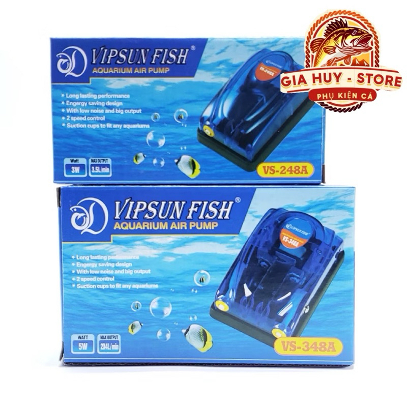 Máy Sủi Oxy Bể Cá 2 Vòi-348A / 1 Vòi-248A - Sục Khí Oxy Mini Cho Hồ Cá Kết Nối USB Siêu Nhẹ SHIWA