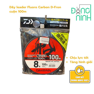 Dây leader Fluoro Carbon D-Fron cuộn 100m, dây câu cá, cước câu lure