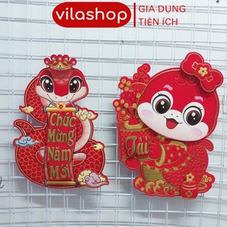 Decal Trang Trí Tết Vilahome Decal Dán Cửa Trang Trí. Dán Kính, Dán Tường Màu Đẹp, Sắc Nét Tết 2026