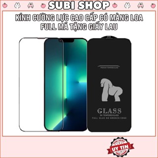 Kính Cường Lực iPhone Full Màn Siêu Trong Suốt Phủ Nano x xr xs 11 12 13 14 15 16 pro max plus [CLB.KO]