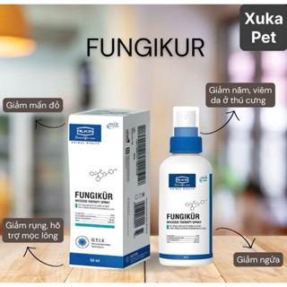 Xịt trị nấm viêm da cho chó mèo mọi lứa tuổi ALKIN FUNGIKUR 50ml
