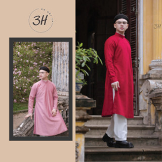 Áo tấc cổ phục ngũ thân tay chẽn nam 2 lớp chất liệu tây thi lót lụa - áo dài 3H