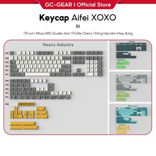 Keycap CMK Aifei XOXO đời đầu 170 nút nhựa ABS in Doubleshot Profile Cherry dành cho bàn phím cơ