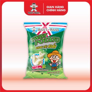  Snack Khoai Tây Xoắn Twist Potato Want Want Gói 30g Nhiều Hương Vị Giòn Ngon Đồ Ăn Vặt Tiện Lợi 