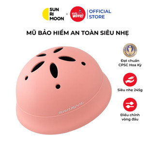 Mũ bảo hiểm cho bé Sunrimoon Macaron, 1-5 tuổi ,siêu nhẹ 245g, khoá từ FIDLOCK