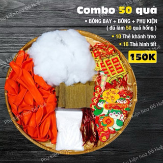 Combo phụ Kiện Làm Quả Hồng Trang Trí Tết Decor Tết 2025