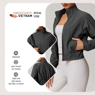 Áo Khoác Gió Gym Nữ - Thời Trang Cao Cấp SmoothFitVN AK 8945 - Tập Gym, Yoga, Pilates, Pickleball, Đạp Xe, Thể Dục