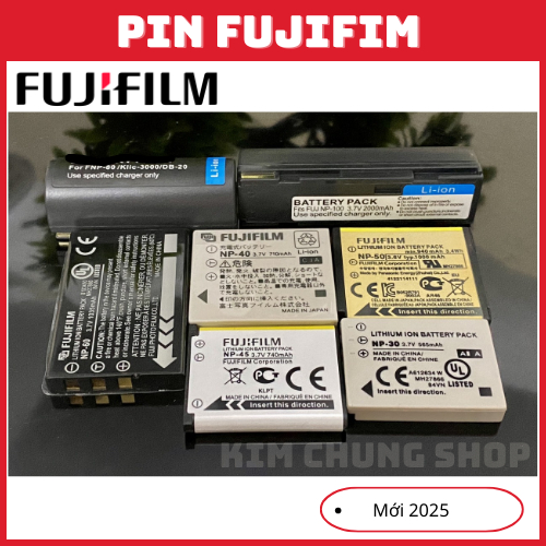 Pin Lithium Fujifilm NP-30 / NP-40 / NP-45 / NP-50 / NP-60 / NP-80 / NP-100 / W126s