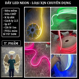  1 mét dây đèn led neon ngoài trời không thấm nước kt 6*12 điện áp 12v 2,5cm một lần căt uốn chữ quảng cáo đa dạng 