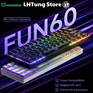 [SẴN GIAO] Bàn phím cơ gaming Monsgeek FUN60 | Rapid Trigger | 8000hz