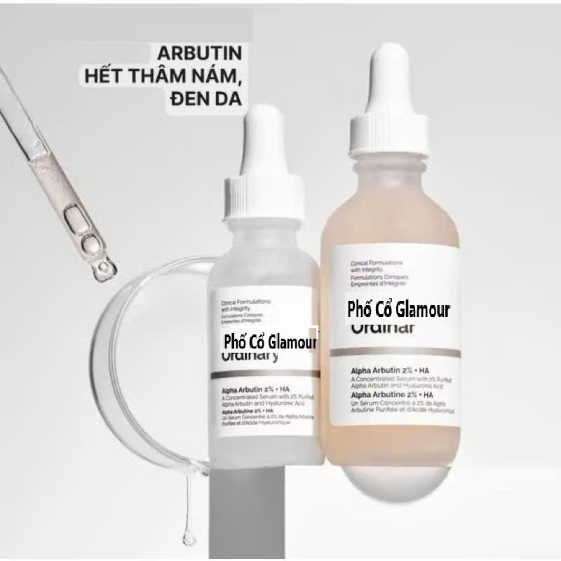  Cấp ẩm trắng da dưỡng da Tinh chất The Ordinary Alpha Arbutin 2% + HA Dưỡng Trắng Chăm Sóc Da 30ml 