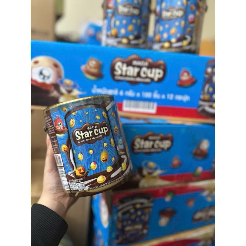 [ CÓ SẴN ] BÁNH QUY STAR CUP #Sobi KEM SOCOLA 100CÁI THÁI LAN DATE XA