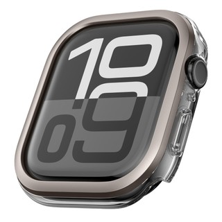  Ốp Case PC Trong Suốt Viền Màu cho Apple Watch Series 10 11 Size 42mm 46mm 
