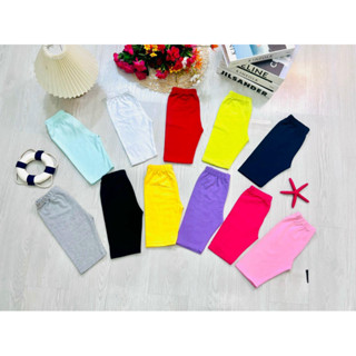 Quần legging lửng cho bé gái chất cotton mềm mịn dáng ôm thoải mái 10-20kg