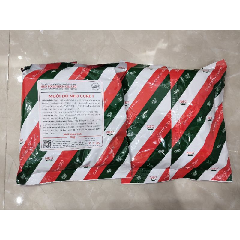 MUỐI ĐỎ NEO CURE 1 LÀM PATE, XÚC XÍCH, LẠP XƯỞNG...- GÓI 1KG