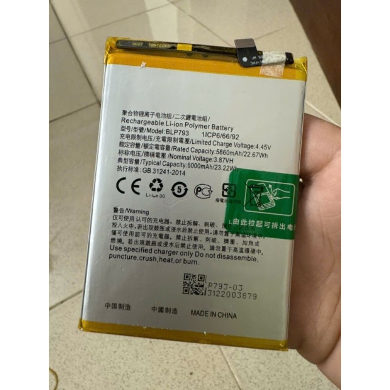 pin cho máy oppo Realme C15 Blp793 bảo hành 6 tháng