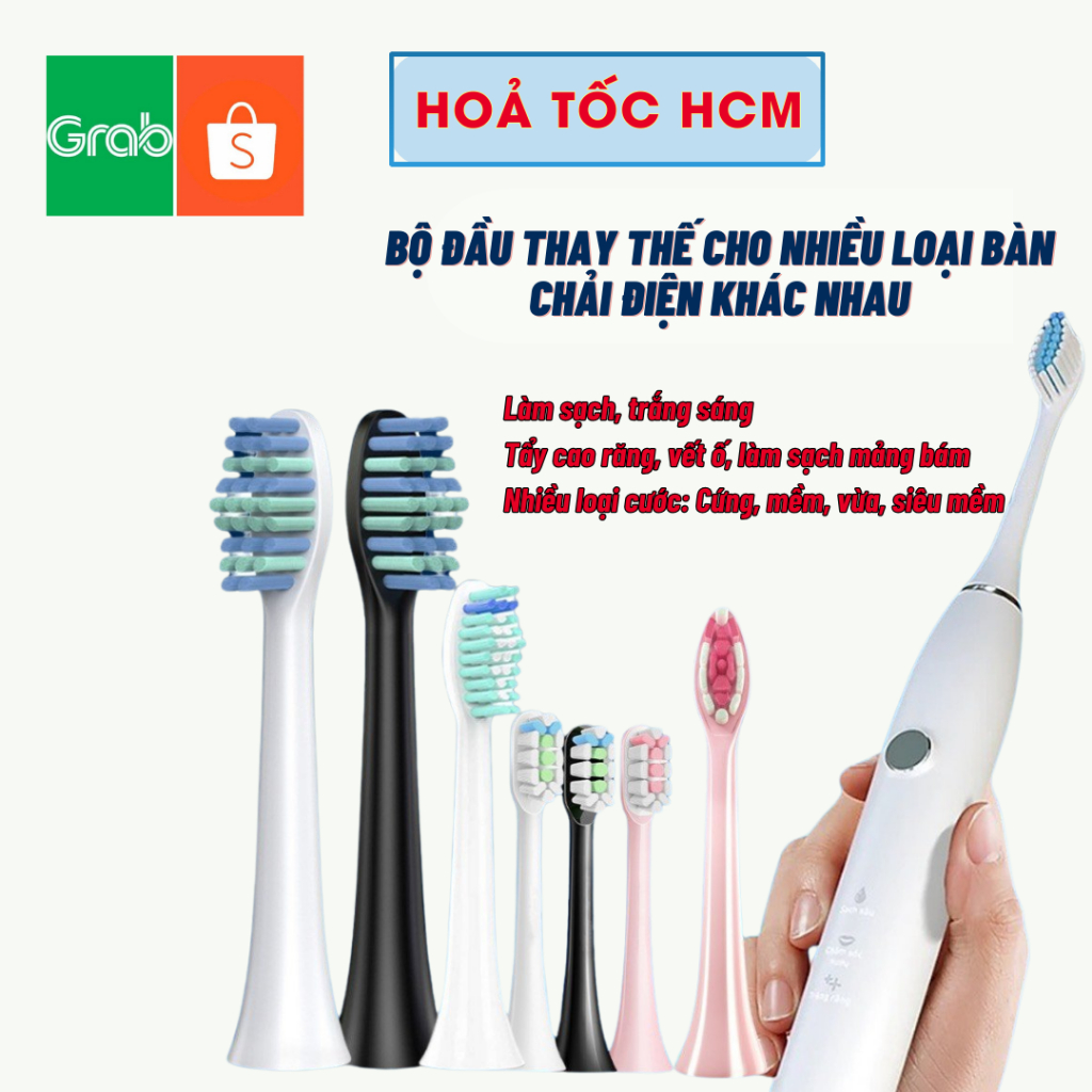 [HCM sẵn kho] - Set 3 đầu PS S100 Pro Bàn chải điện Sumkyle EA315/EA320/EA350 dùng cho người lớn