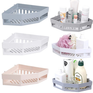 Kệ Góc Nhựa Vuông Nhà Tắm Dán Tường, Nhiều Màu Sắc, Chịu Lực Cao, Chất Liệu Nhựa Dày Cao Cấp