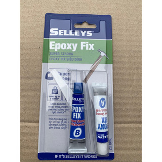 1 CẶP 2 TÍP Keo dán (gắn )sắt 2 thành phần AB EPOXY FIX SELLEYS