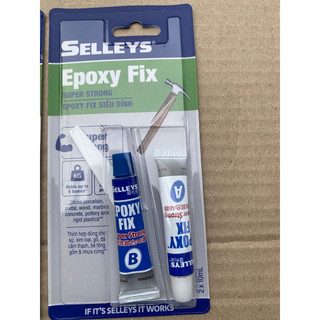 6 CẶP Keo gắn sắt 2 thành phần AB EPOXY FIX SELLEYS