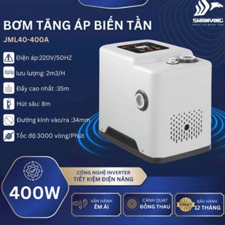 Máy bơm tăng áp biến tần không ồn Shanying 400w điều áp suất tự động, không tích áp đường ống