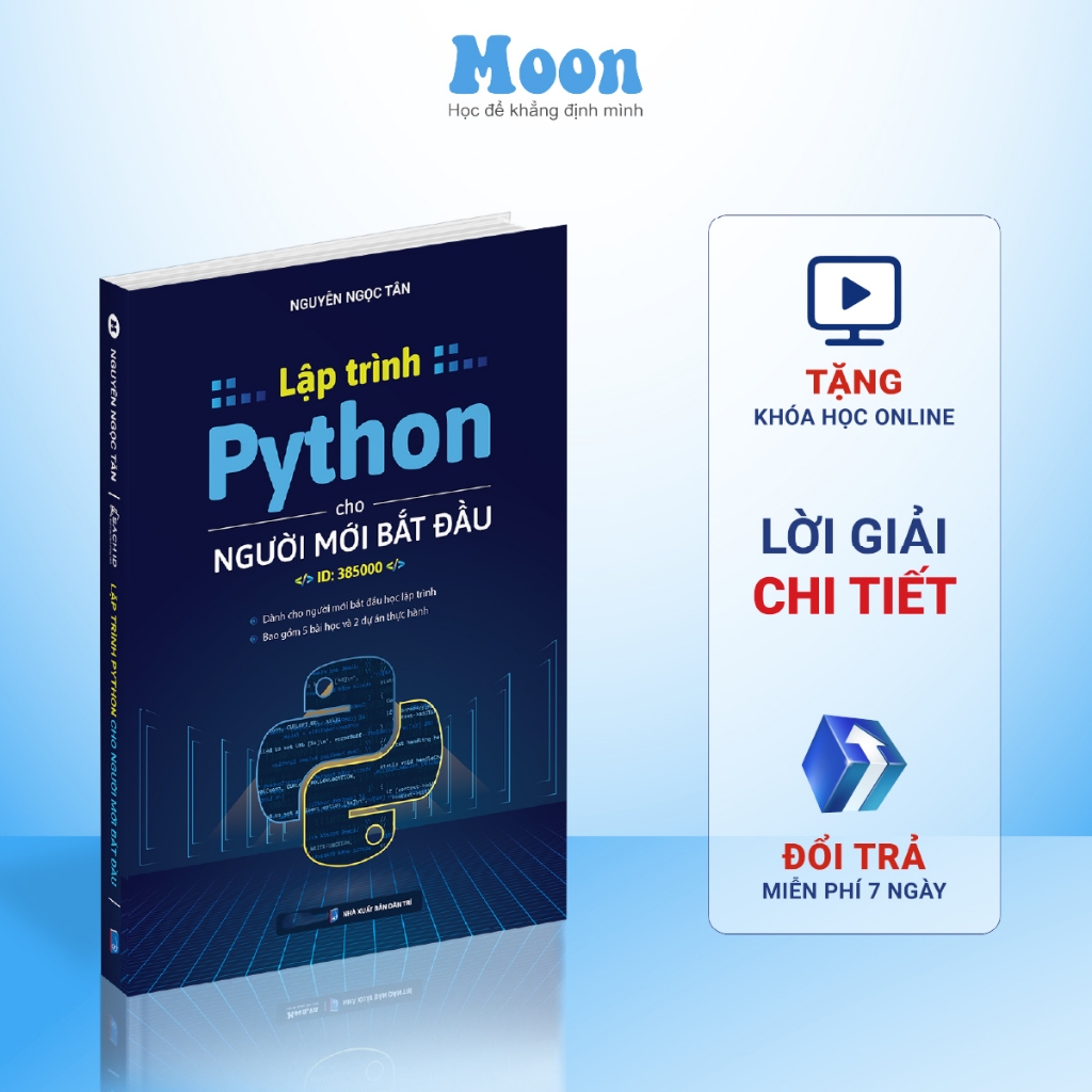 Sách lập trình Python cơ bản, cho người mới bắt đầu - Moonbook