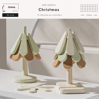 Miếng lót cốc cách nhiệt FEEKA silicon cao cấp, miếng lót nồi để bàn ăn - bàn làm việc siêu xinh