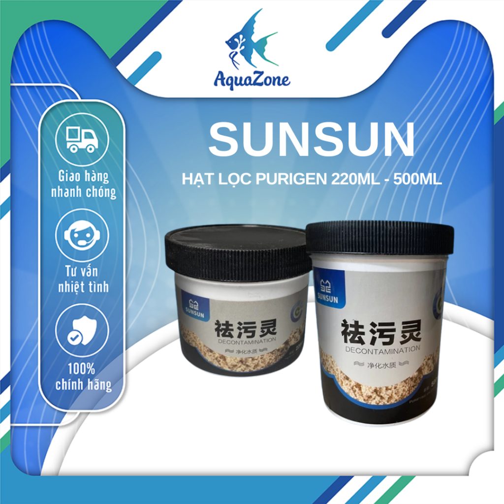 Hạt lọc Sunsun Purigen - Vật liệu lọc hồ cá cảnh giúp làm trong nước