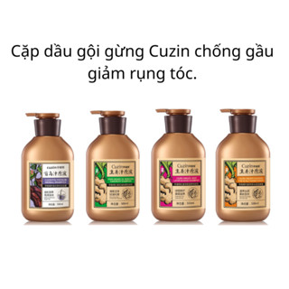 Cặp dầu gội gừng Cuzin chống gầu giảm rụng tóc, mềm mượt tự nhiên