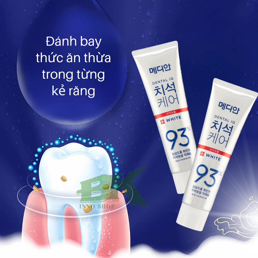 Kem Trắng Răng MEDIAN DENTAL Làm sạch sâu, bảo vệ nướu, cho răng trắng sáng và hơi thở thơm mát suốt ngày dài | BK INNO