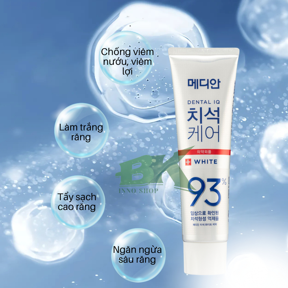 Kem Trắng Răng MEDIAN DENTAL Làm sạch sâu, bảo vệ nướu, cho răng trắng sáng và hơi thở thơm mát suốt ngày dài | BK INNO