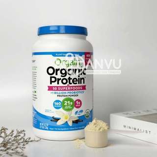 Bột Protein hữu cơ Orgain Organic Protein & Superfoods 1.2kg nhập khẩu Mỹ date mới