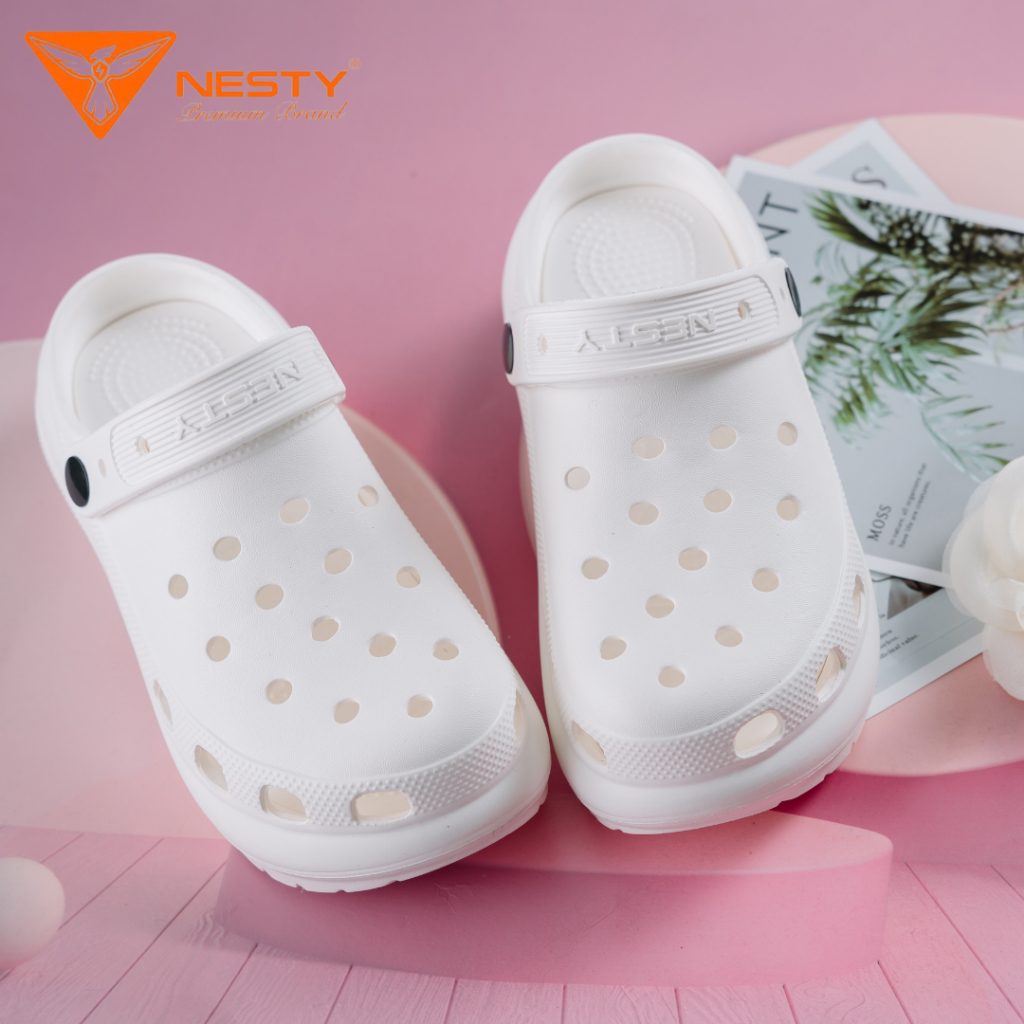 [NE09_Tặng 10Charm]  Dép Sục Nữ  Đế Cao 7Cm Thời Trang Thương Hiệu NESTY Thời Trang