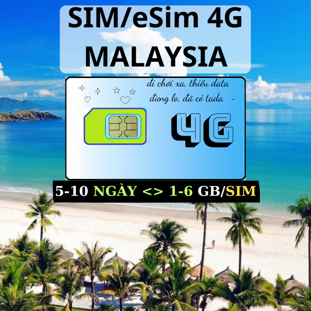 Sim Và Esim Du Lịch Và Công Tác Malaysia