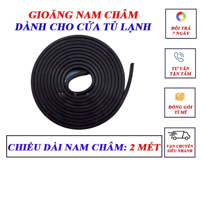 Dây nam châm từ dành cho cửa tủ lạnh đã luồn sẵn vào ron